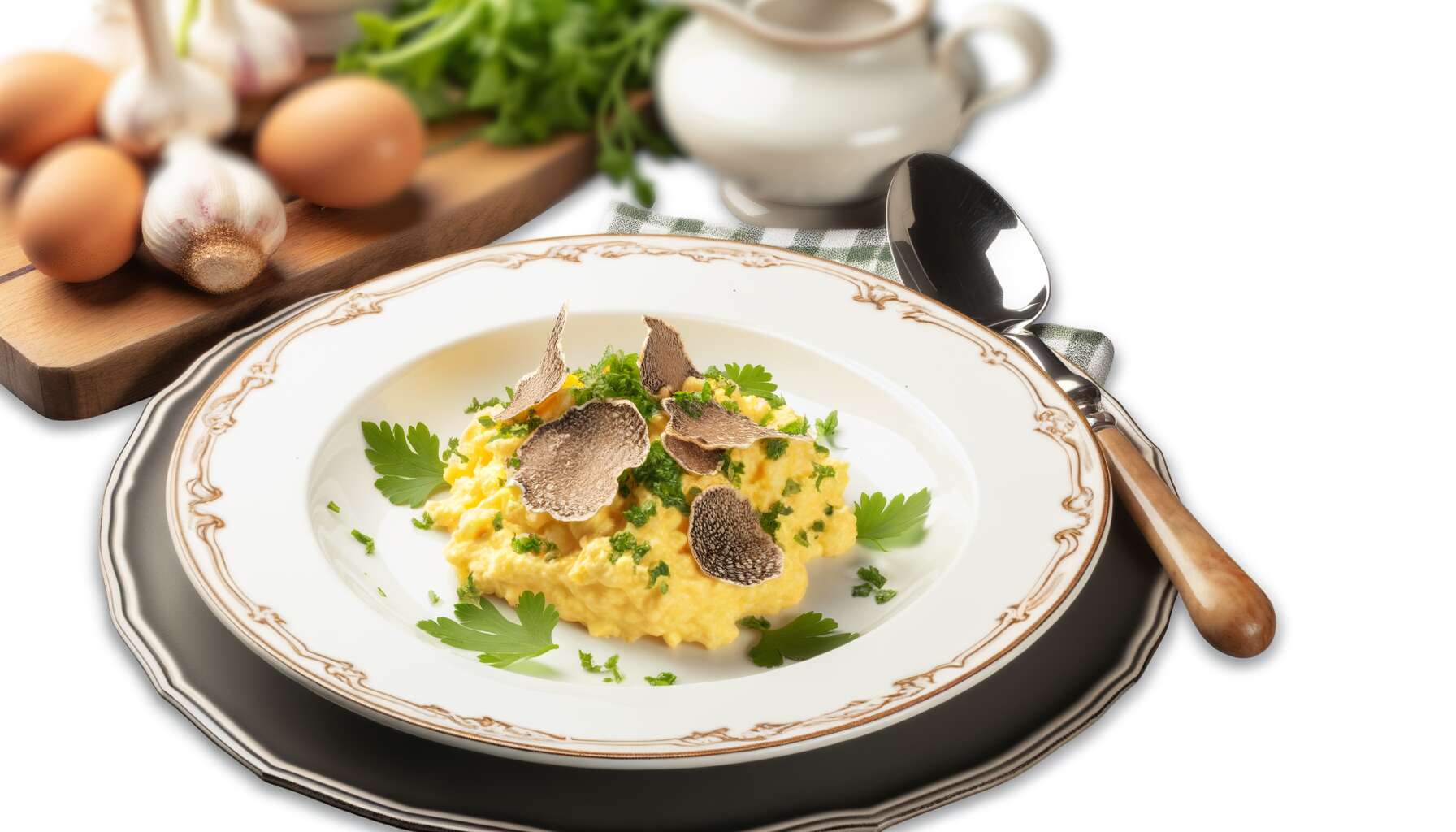 Brouillade chic : sublimer les œufs avec des éclats de truffe