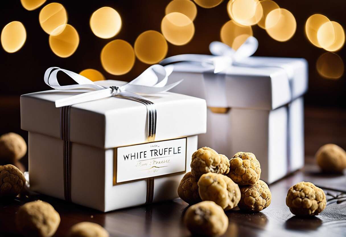 Idées de présentation élégantes pour truffes blanches