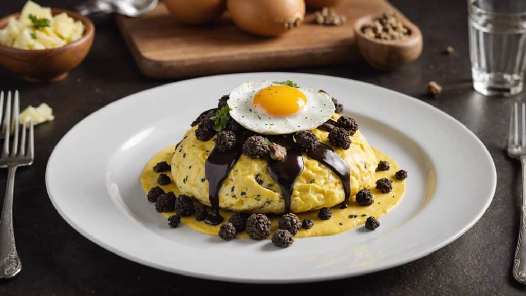 Recette d'omelette aux truffes et chrysanthèmes : saveurs inédites en cuisine