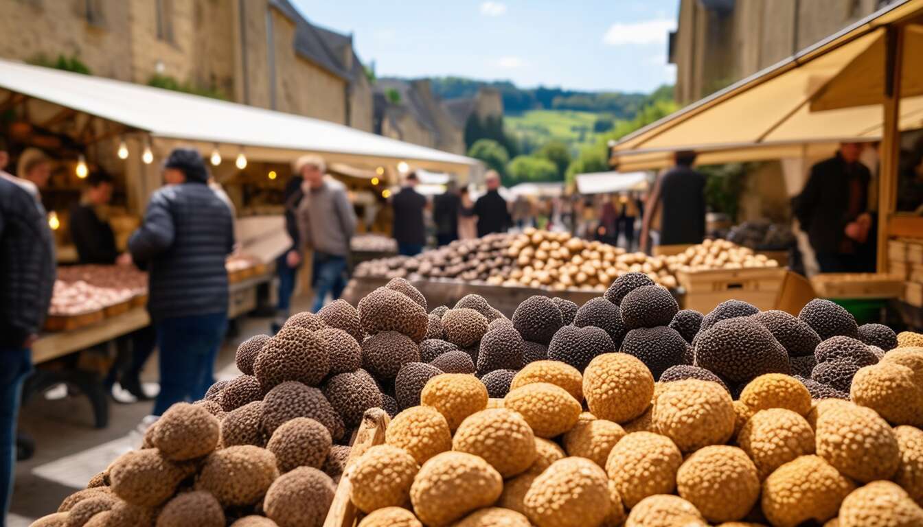 Le marché aux truffes de sarlat : une vitrine incontournable