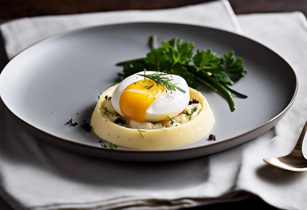 Comment réinventer la brandade de morue avec un œuf et de la truffe pour un repas gastronomique ?