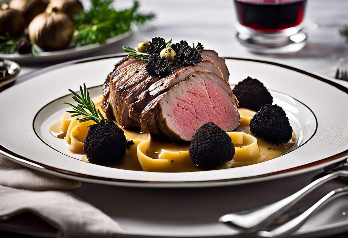 Recette de rôti de veau à la truffe noire : saveurs luxueuses en cuisine