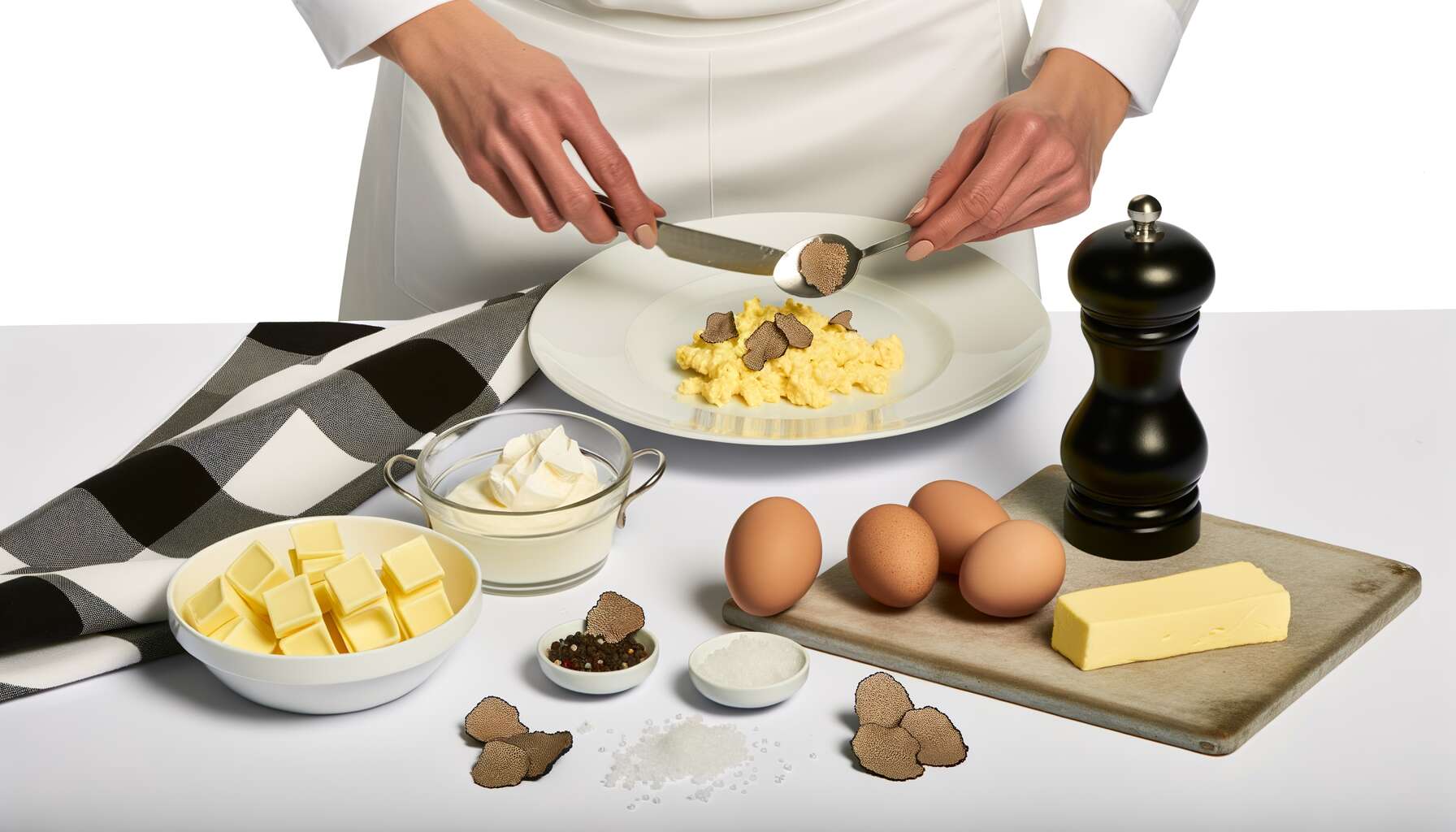 Comment préparer des oeufs brouillés à la truffe pour un brunch de luxe ?